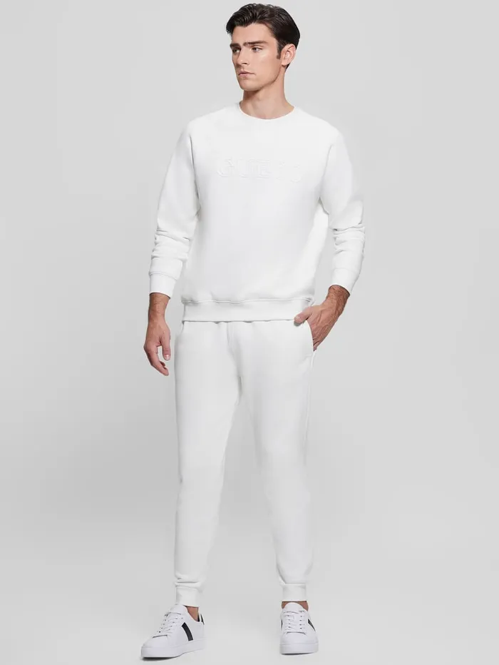 GUESS Pants and Shorts Eco Aldwin Logo Pants Blue 8211 Men