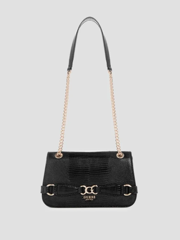 GUESS Sale Arlena Lizard Convertible Crossbody Orange 8211 Women