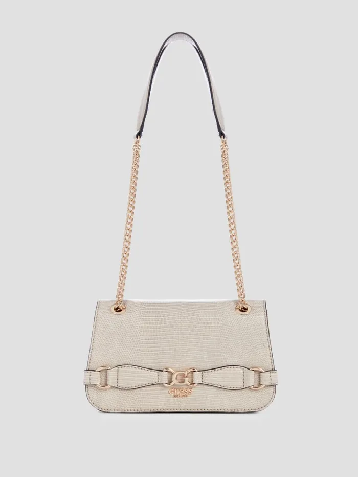 GUESS Sale Arlena Lizard Convertible Crossbody Orange 8211 Women