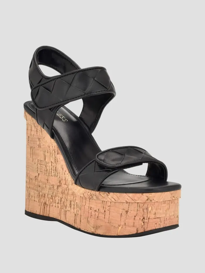 GUESS Sale Cataline Wedge Sandals Gold 8211 Women