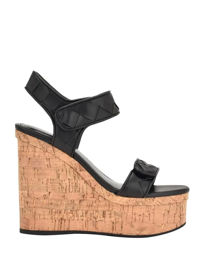 GUESS Sale Cataline Wedge Sandals Gold 8211 Women