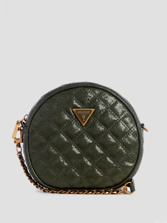 GUESS Sale Giully Circle Bag Green 8211 Women