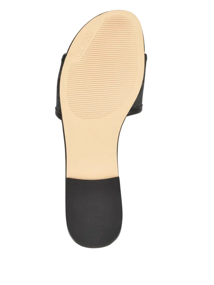 GUESS Sale Hammi Logo Slide Sandals Black 8211 Women