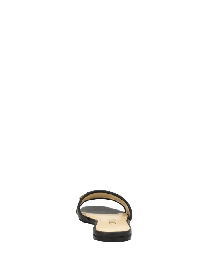 GUESS Sale Hammi Logo Slide Sandals Black 8211 Women