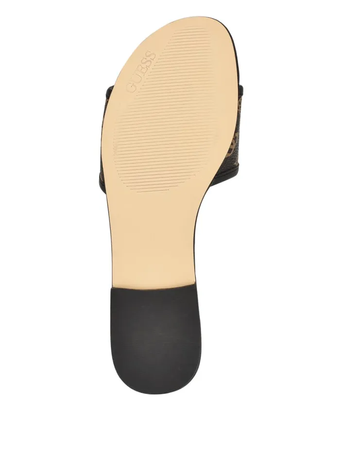 GUESS Sale Hammi Logo Slide Sandals Black 8211 Women