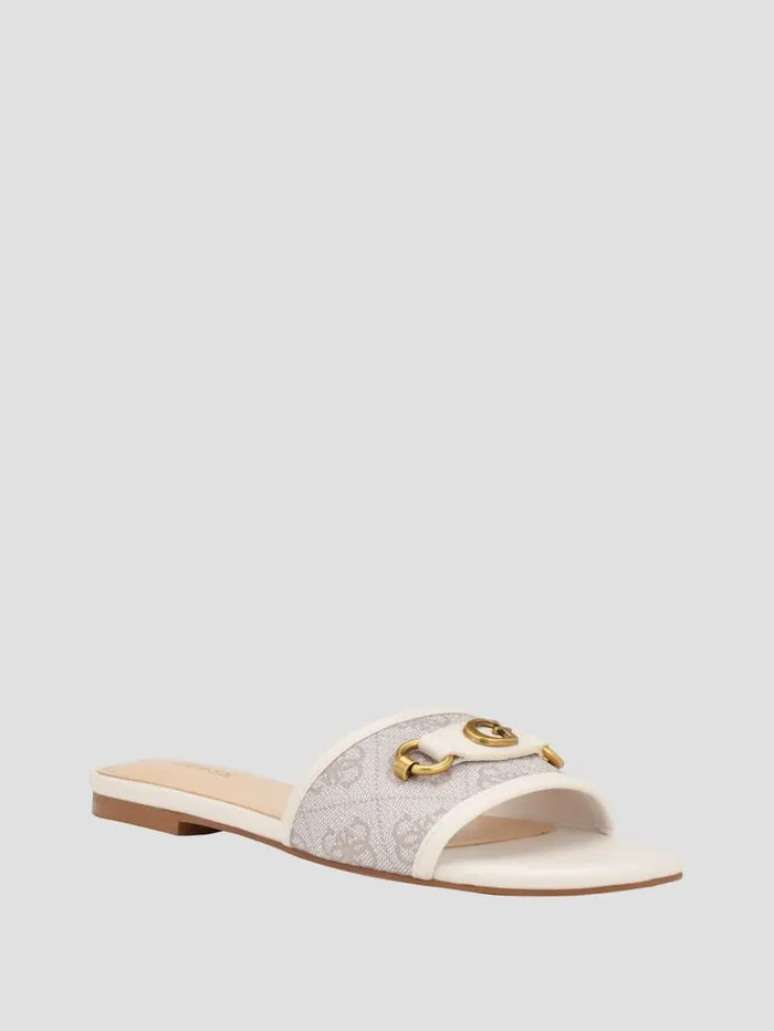 GUESS Sale Hammi Logo Slide Sandals Black 8211 Women