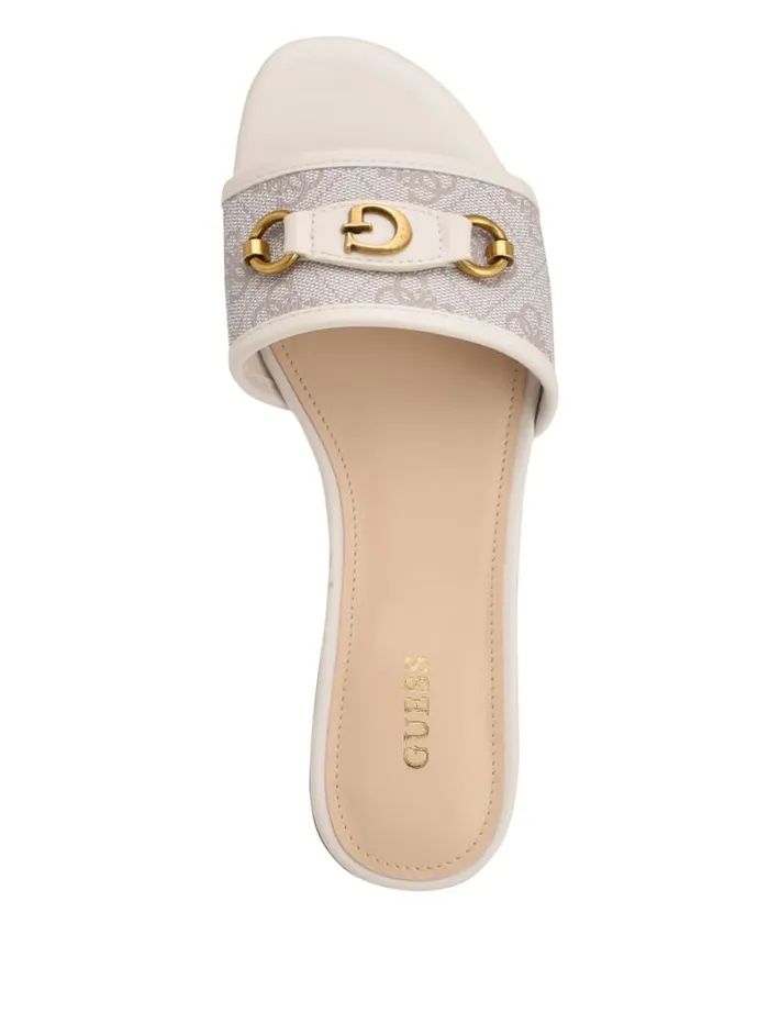 GUESS Sale Hammi Logo Slide Sandals Black 8211 Women