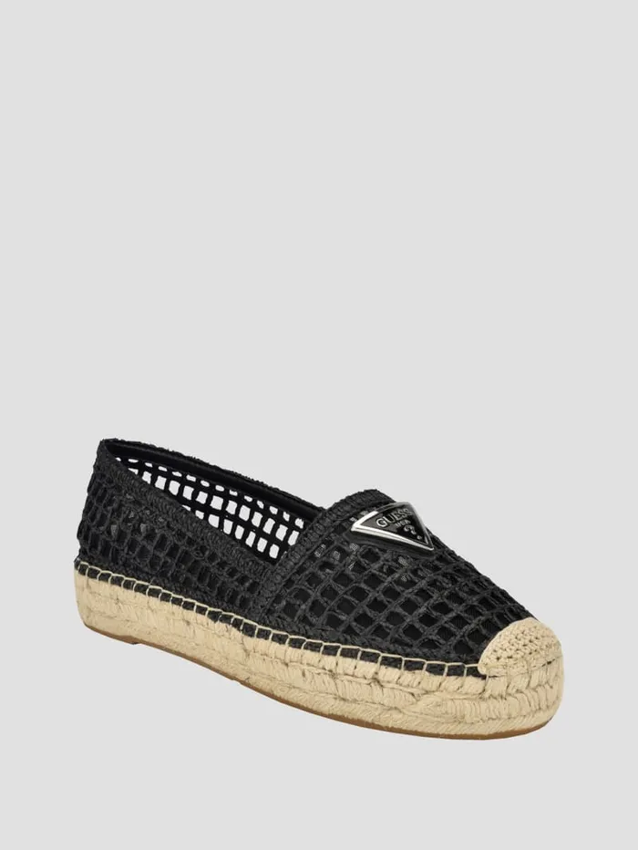 GUESS Sale Mones Espadrille Flats Black 8211 Women