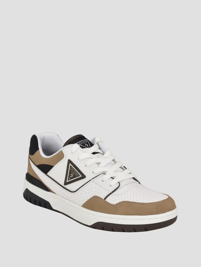GUESS Sale Nelsi ColorBlock Sneakers Beige 8211 Women