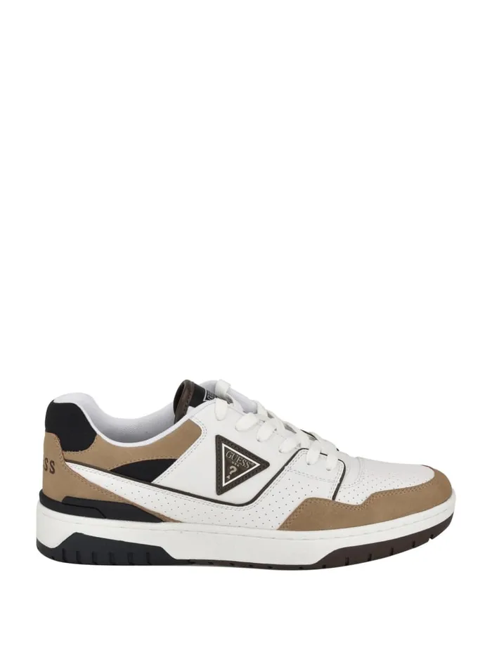 GUESS Sale Nelsi ColorBlock Sneakers Beige 8211 Women