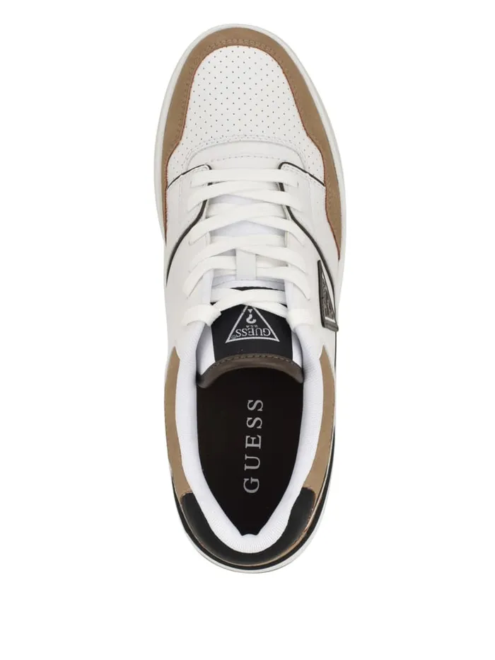 GUESS Sale Nelsi ColorBlock Sneakers Beige 8211 Women