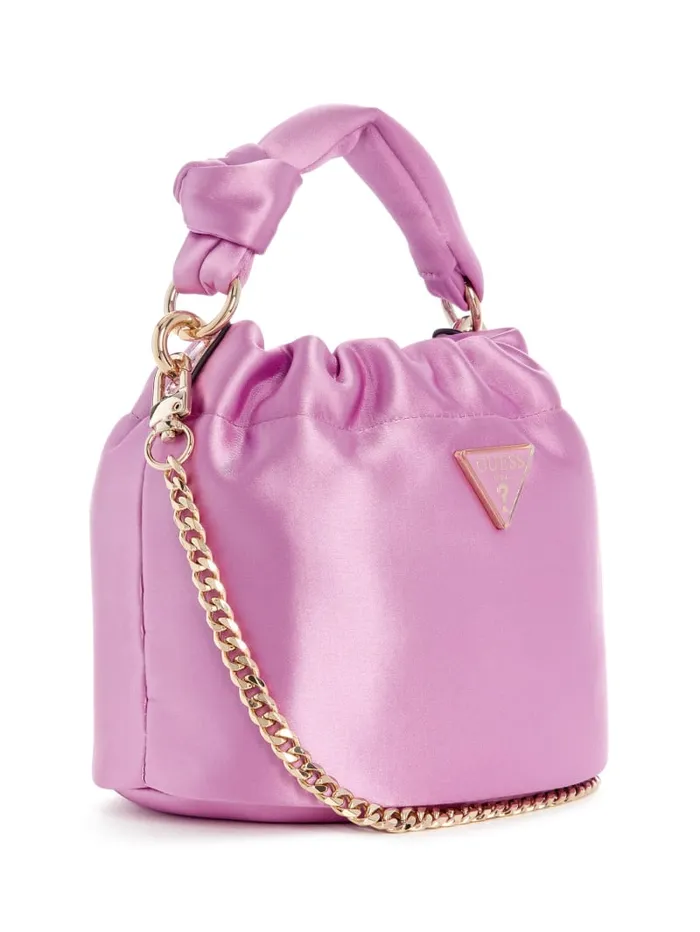 GUESS Sale Twiller Top Handle Pouch Bag Gold 8211 Women