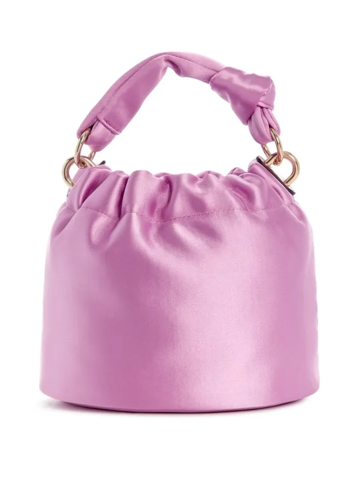 GUESS Sale Twiller Top Handle Pouch Bag Gold 8211 Women