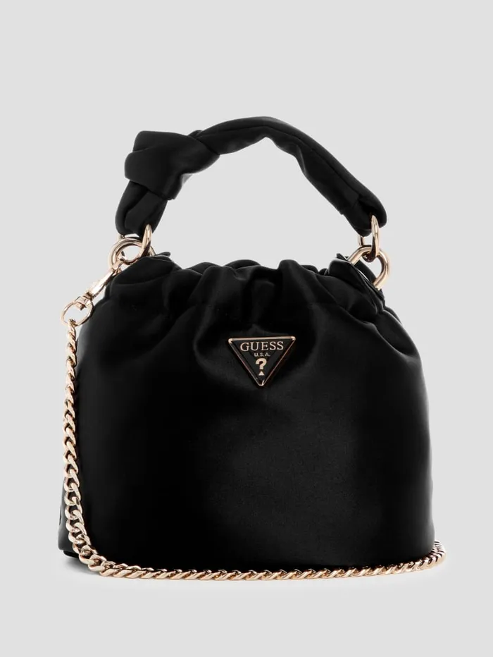 GUESS Sale Twiller Top Handle Pouch Bag Gold 8211 Women