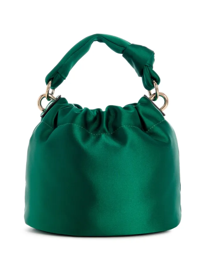 GUESS Sale Twiller Top Handle Pouch Bag Gold 8211 Women
