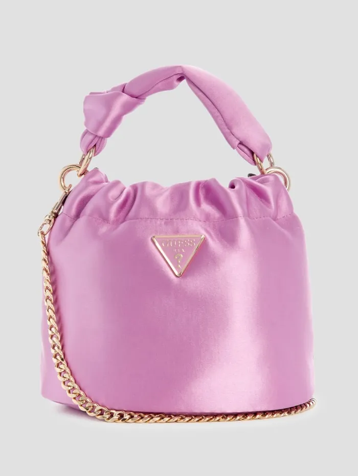 GUESS Sale Twiller Top Handle Pouch Bag Gold 8211 Women