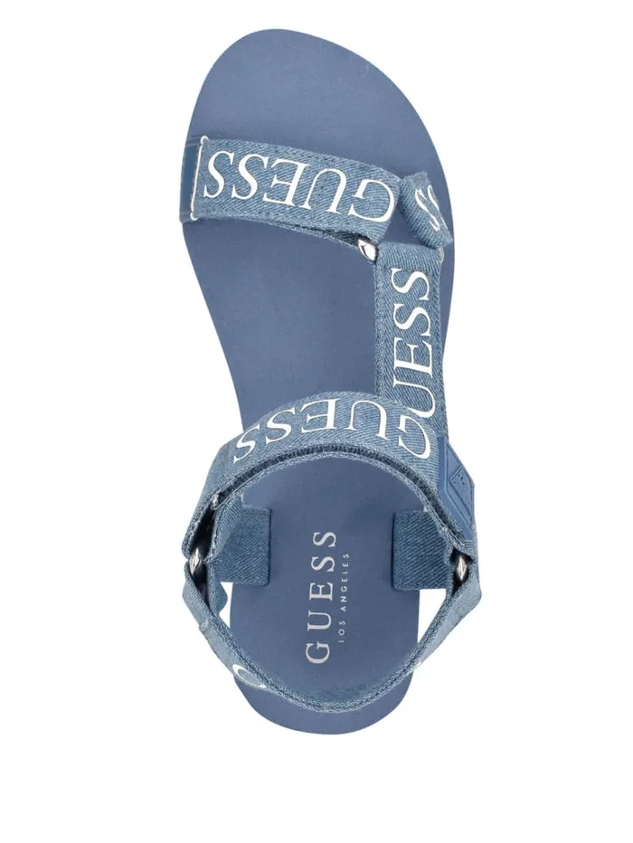 GUESS Sandals Avin Logo Strap Platform Sandals Blue 8211 Unisex