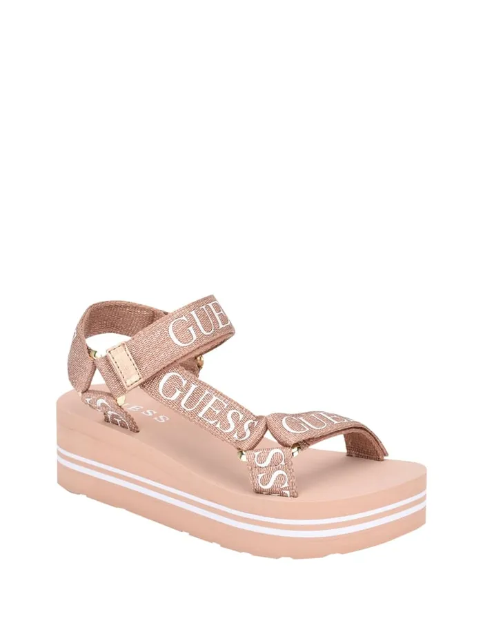 GUESS Sandals Avin Platform Sport Sandals Pink 8211 Unisex