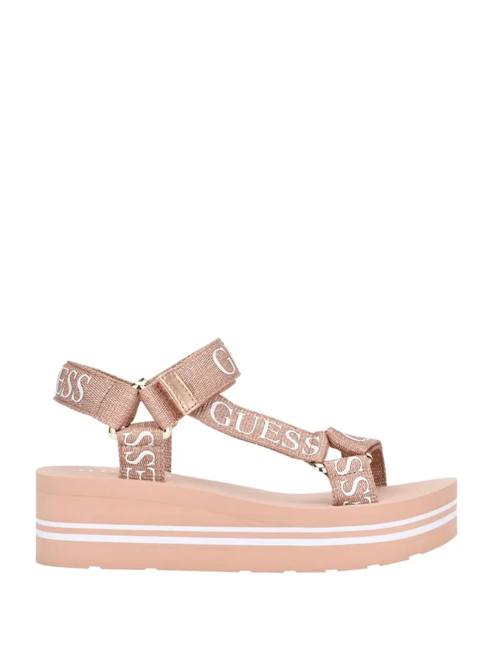 GUESS Sandals Avin Platform Sport Sandals Pink 8211 Unisex