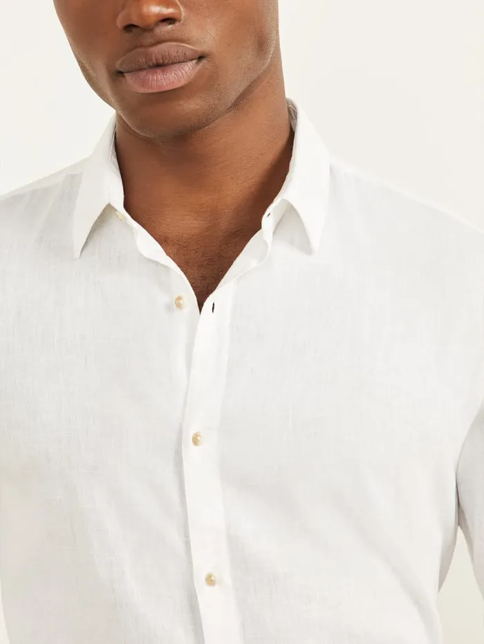 GUESS Shirts Eco Joe Linen Shirt Red 8211 Men