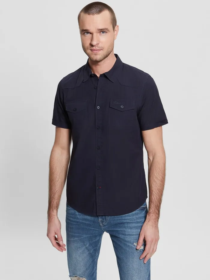 GUESS Shirts Nottingham Shirt Blue 8211 Men