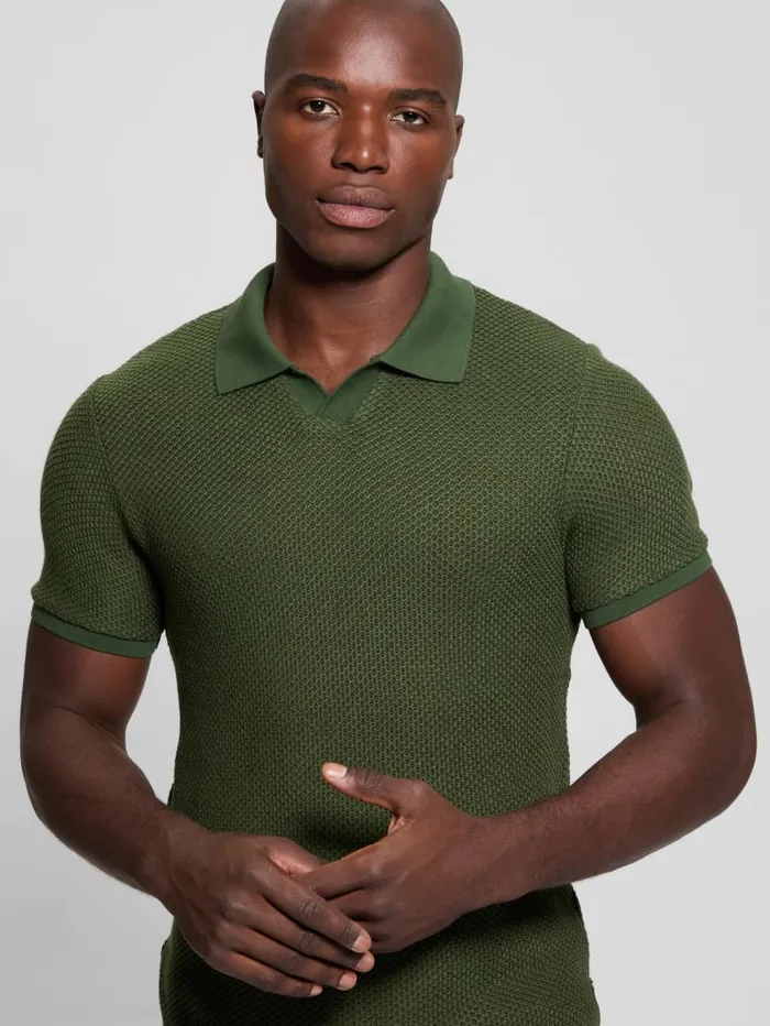 GUESS Shirts Preston Johnny Polo Beige 8211 Men