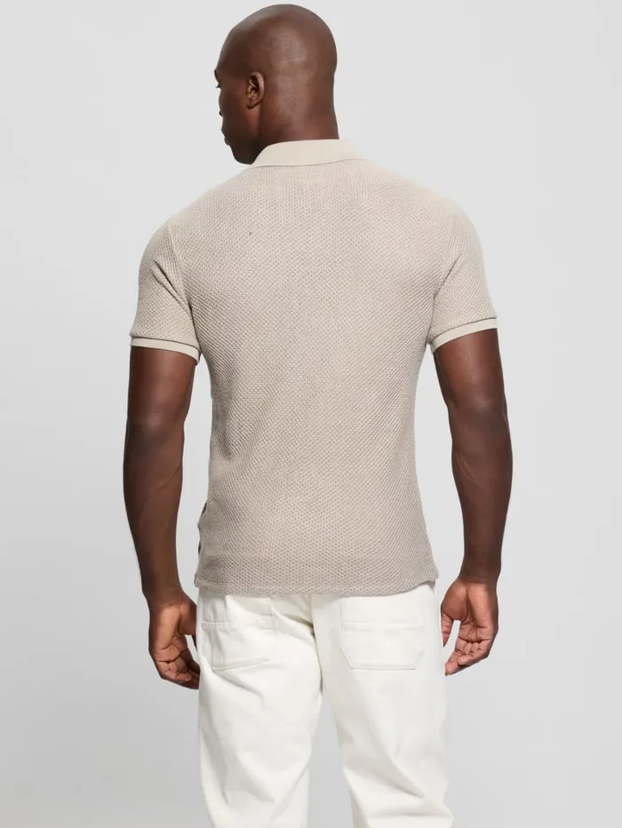 GUESS Shirts Preston Johnny Polo Beige 8211 Men