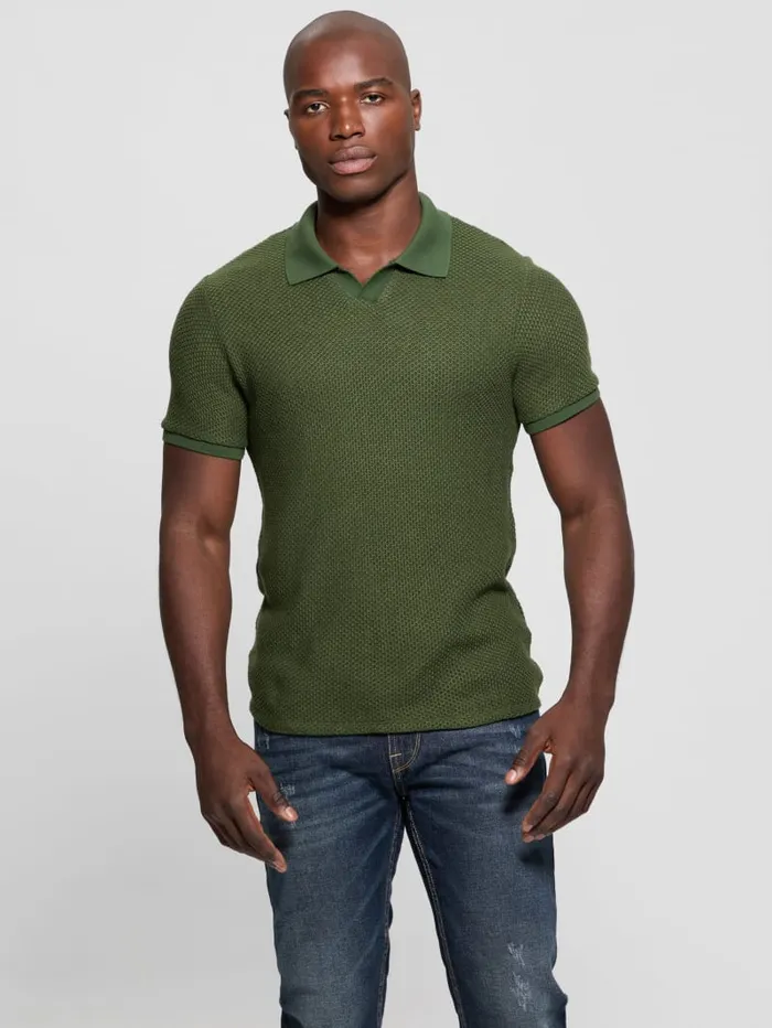 GUESS Shirts Preston Johnny Polo Beige 8211 Men