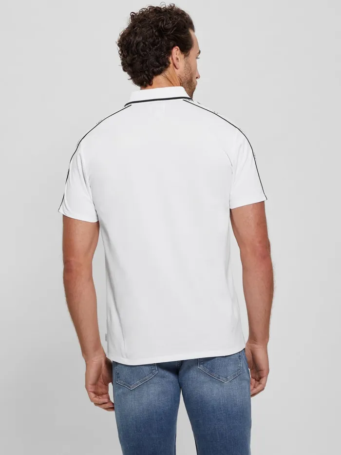 GUESS Shirts Quattro G Tape Polo Green 8211 Men