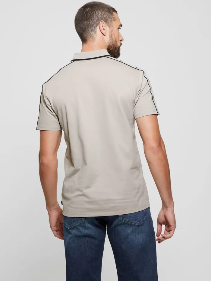 GUESS Shirts Quattro G Tape Polo Green 8211 Men