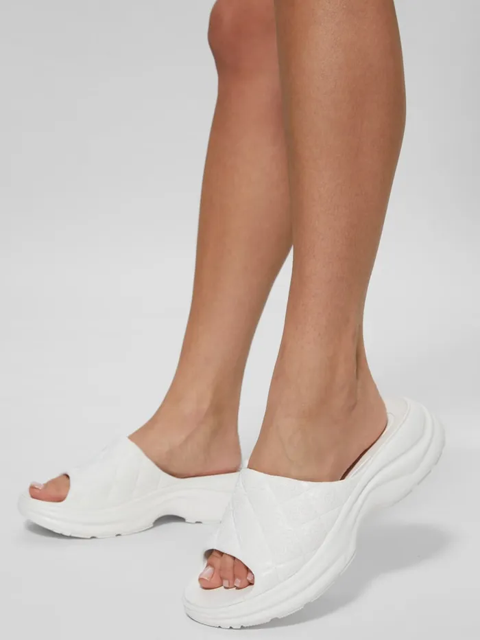 GUESS Shoes Fenixy Quattro G Slides Pink 8211 Women
