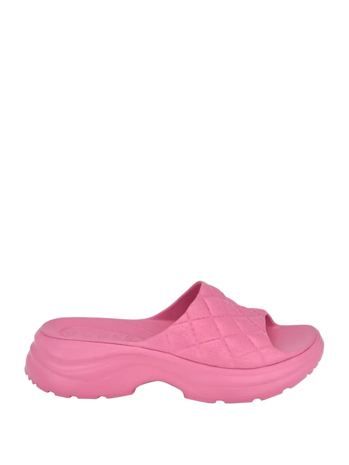 GUESS Shoes Fenixy Quattro G Slides Pink 8211 Women