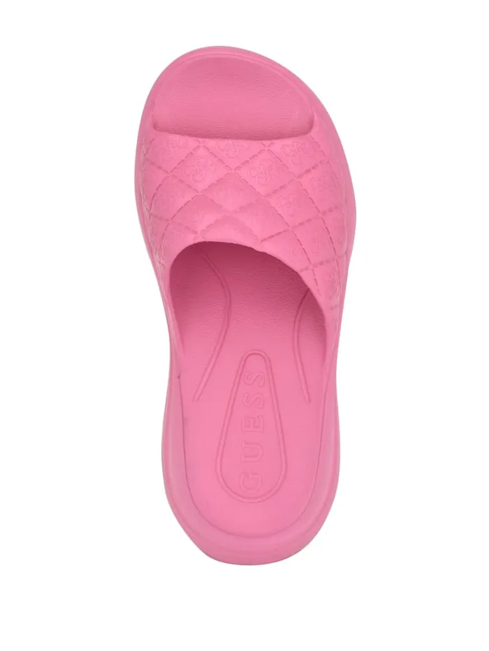 GUESS Shoes Fenixy Quattro G Slides Pink 8211 Women