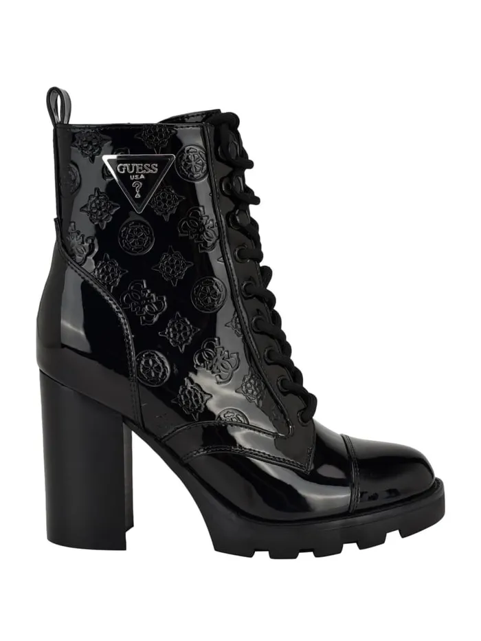 GUESS Shoes Neady Patent Booties Red 8211 Women