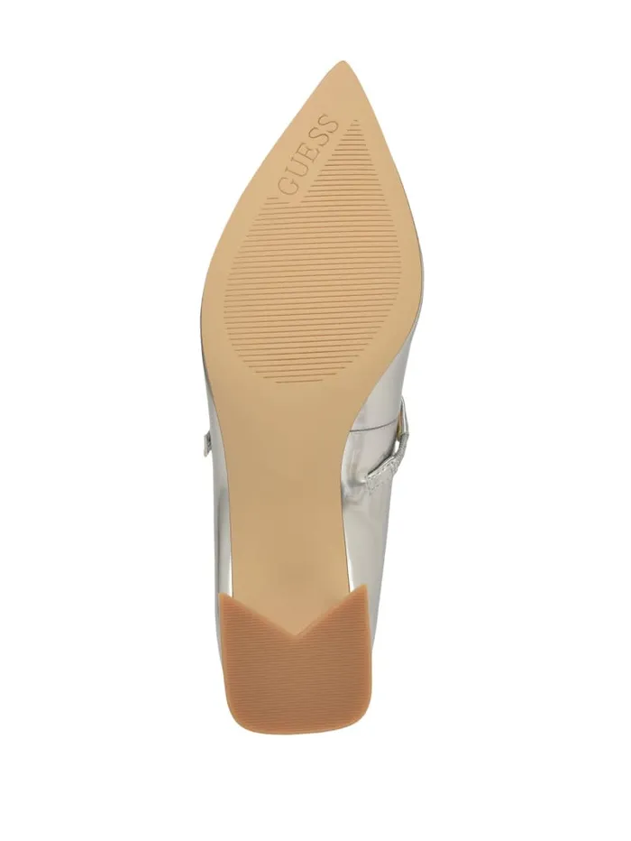 GUESS Shoes Zands Block Heels White 8211 Women