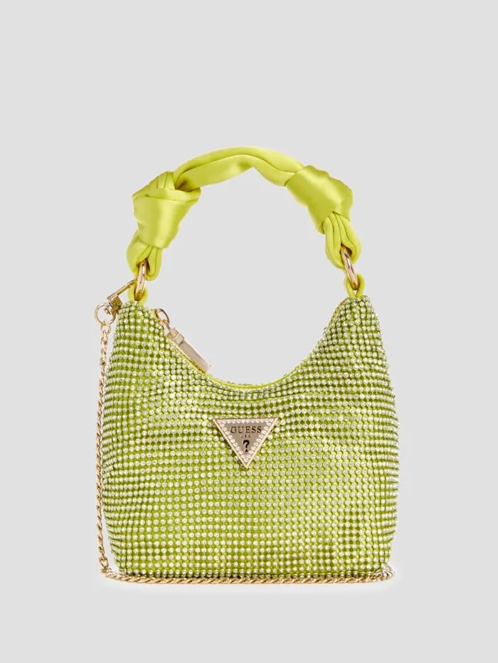 GUESS Shoulder Bags Lua Mini Hobo Yellow 8211 Unisex