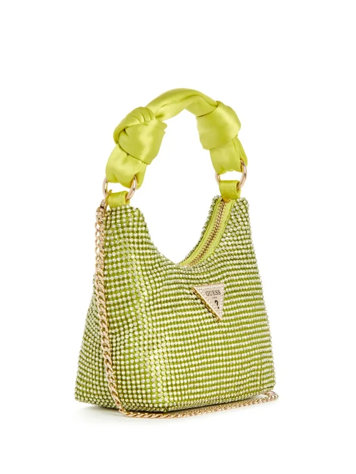 GUESS Shoulder Bags Lua Mini Hobo Yellow 8211 Unisex