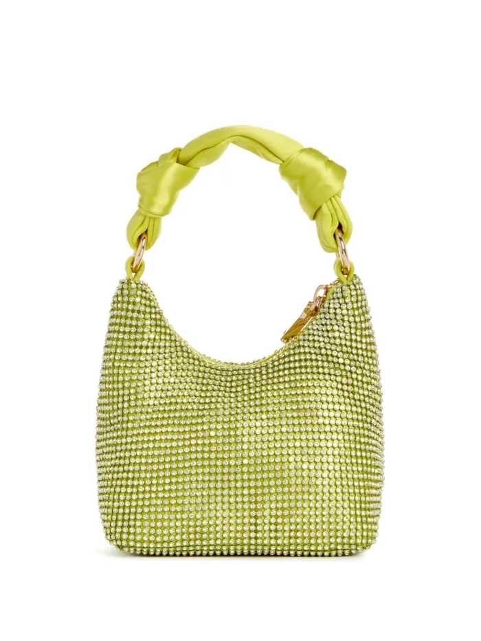 GUESS Shoulder Bags Lua Mini Hobo Yellow 8211 Unisex