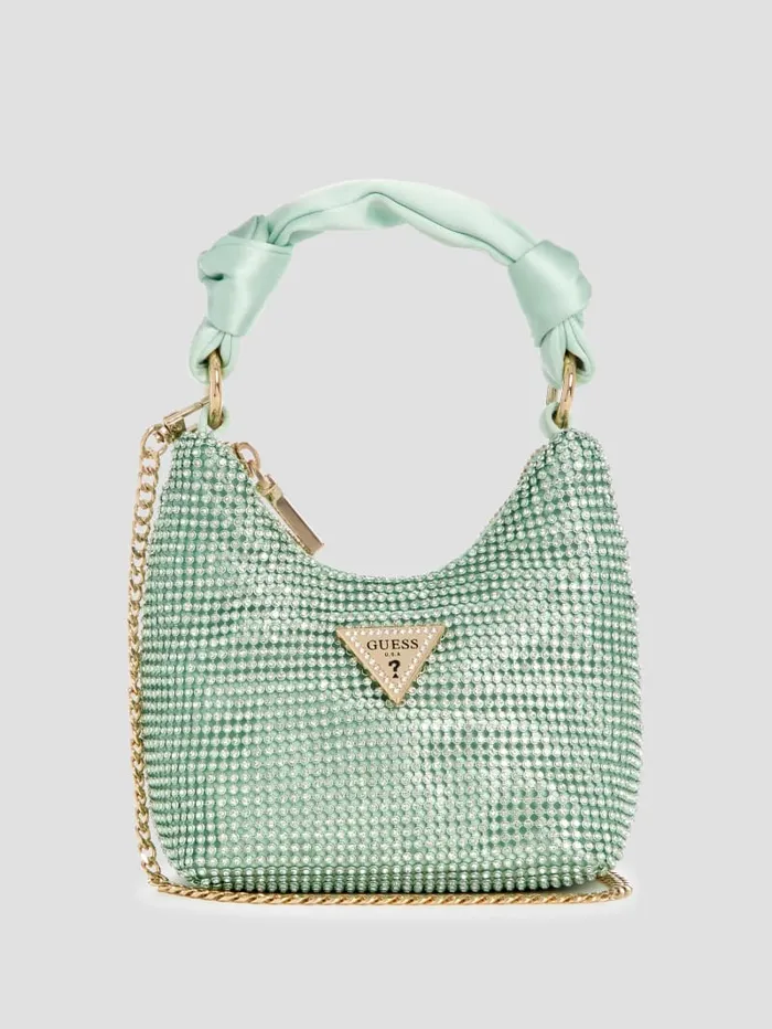 GUESS Shoulder Bags Lua Mini Hobo Yellow 8211 Unisex