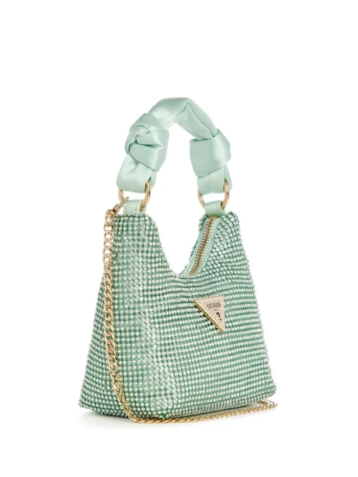 GUESS Shoulder Bags Lua Mini Hobo Yellow 8211 Unisex