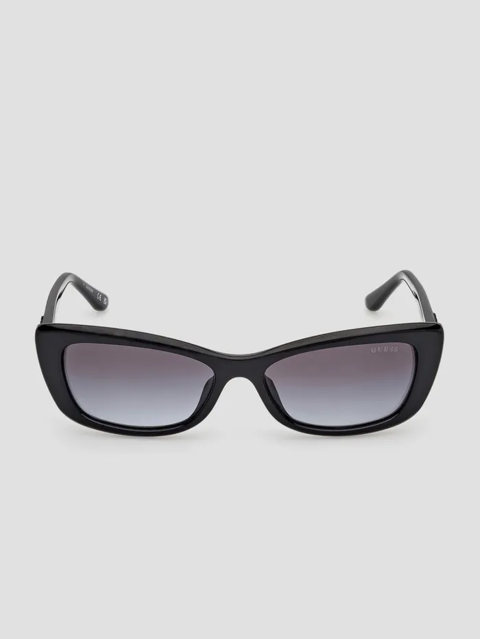 GUESS Sunglasses CatEye Plastic Sunglasses Black 8211 Women