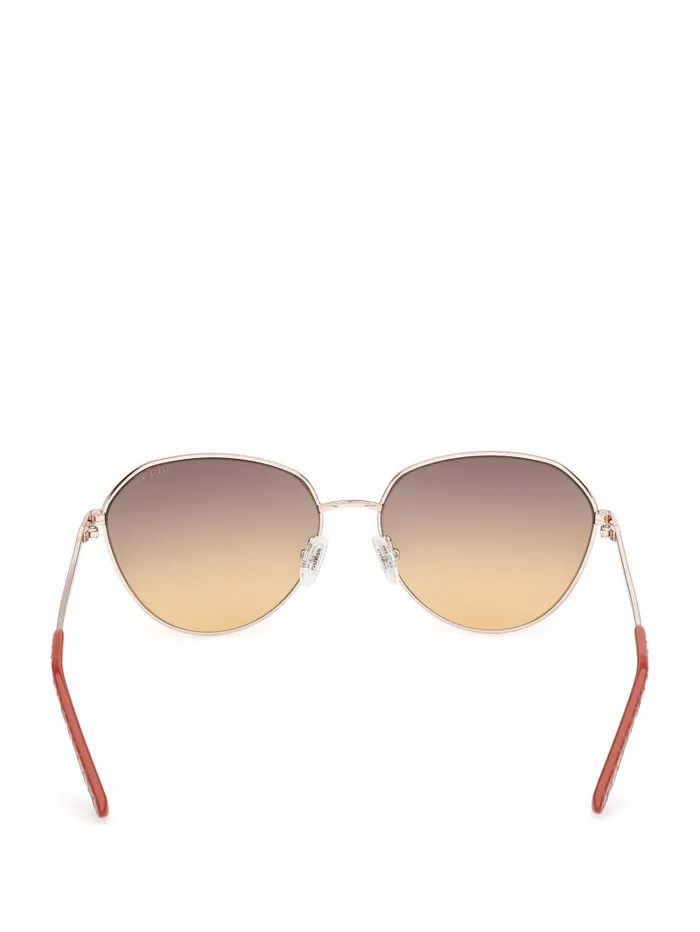 GUESS Sunglasses Metal Sunglasses Rosegold 8211 Women