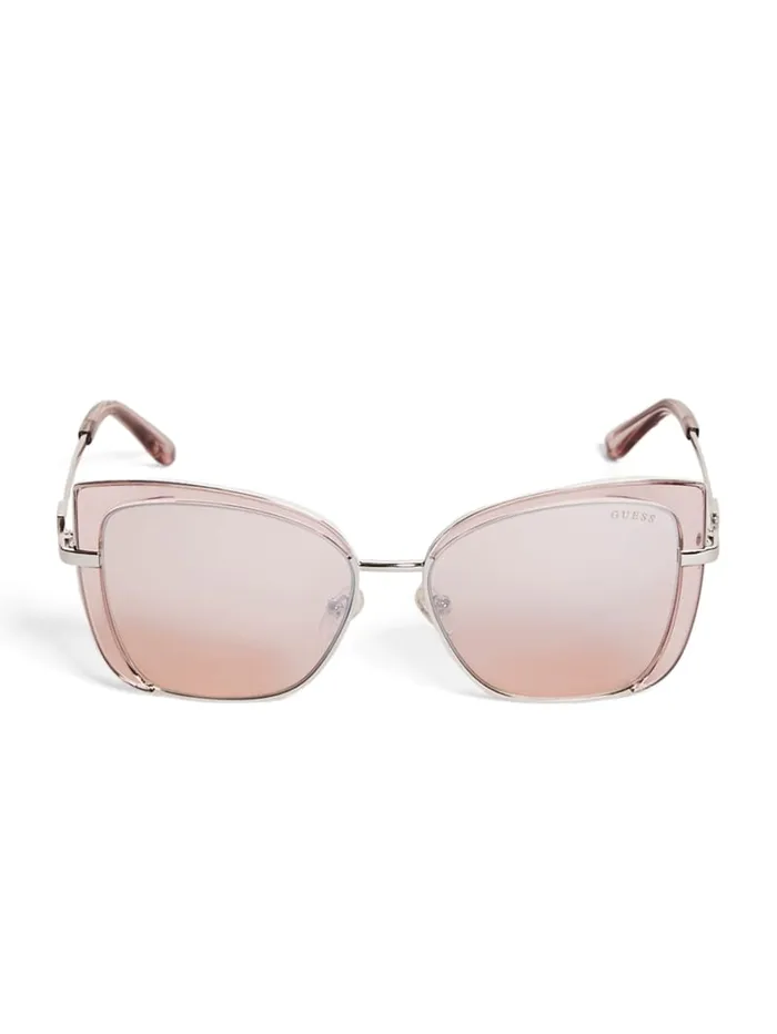 GUESS Sunglasses Tinted CatEye Sunglasses Pink 8211 Women