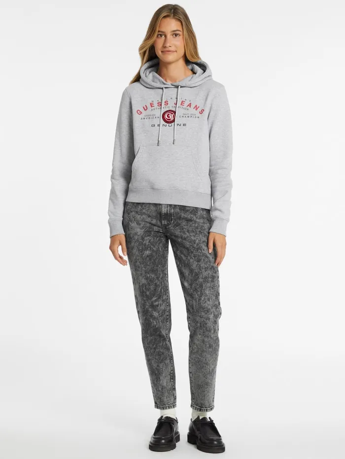 GUESS Sweaters and Knits Classic Genuine Logo Hoodie Black 8211 Women