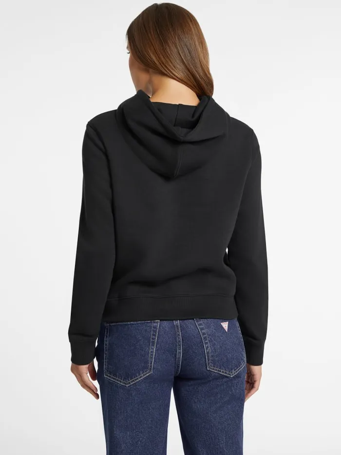 GUESS Sweaters and Knits Classic Genuine Logo Hoodie Black 8211 Women