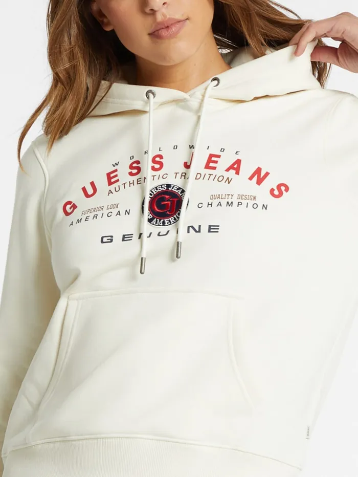 GUESS Sweaters and Knits Classic Genuine Logo Hoodie Black 8211 Women