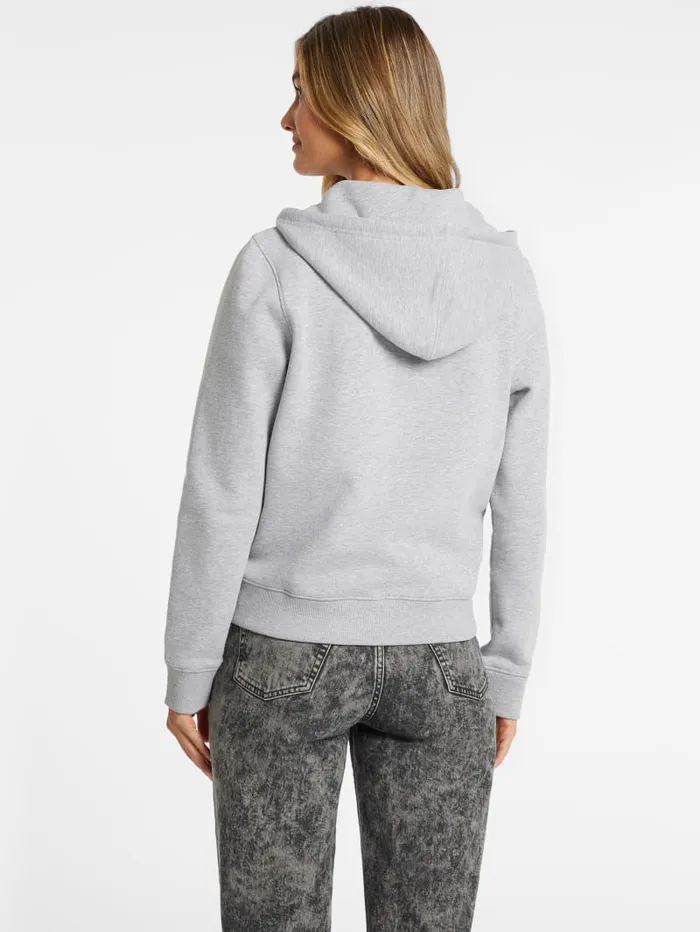 GUESS Sweaters and Knits Mini Patch ZipUp Sweatshirt Red 8211 Women
