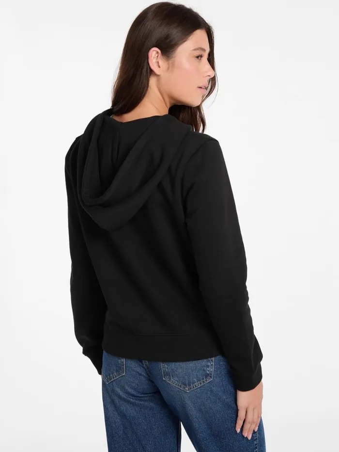 GUESS Sweaters and Knits Mini Patch ZipUp Sweatshirt Red 8211 Women