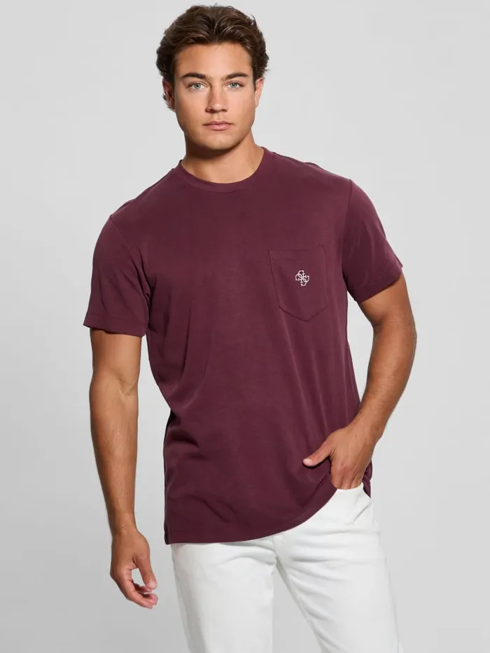 GUESS T Shirts and Tanks Eco Pocket Tee Black 8211 Men