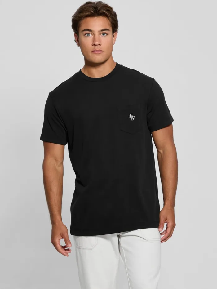 GUESS T Shirts and Tanks Eco Pocket Tee Black 8211 Men